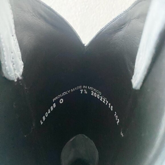 Lane LEXINGTON Womens Cowboy Boots 7.5 Blue Western Cowgirl Mid Calf Pointed Toe - Picture 9 of 11